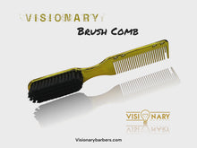 Load and play video in Gallery viewer, Visionary Barbers Gold Fading Brush &amp; Comb

