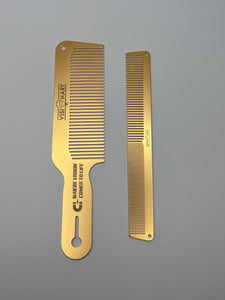 Gold Taper Comb & Clipper Over Comb Set