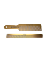 Load image into Gallery viewer, Gold Taper Comb &amp; Clipper Over Comb Set
