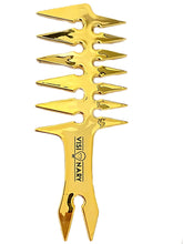 Load image into Gallery viewer, Gold Crop Top Texture Comb