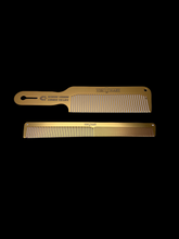 Load image into Gallery viewer, Gold Taper Comb &amp; Clipper Over Comb Set
