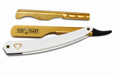 Load image into Gallery viewer, White &amp; Gold Razor
