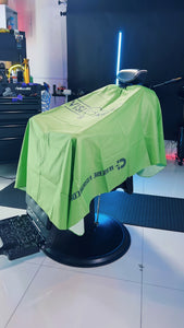 Vivid Green Pro Visionary Barbers Cape /Capa de Barberos