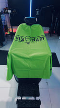 Load image into Gallery viewer, Vivid Green Pro Visionary Barbers Cape /Capa de Barberos
