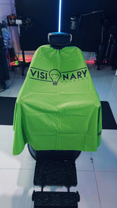 Vivid Green Pro Visionary Barbers Cape /Capa de Barberos