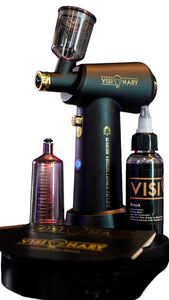 Pro Visionary Airbrush Wireless Charging ! Enhancement Stencil & Dye Included