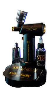 Pro Visionary Airbrush Wireless Charging ! Enhancement Stencil & Dye Included