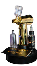 Load image into Gallery viewer, Gold Pro Visionary Airbrush Wireless Charging ! Enhancement Stencil &amp; Dye Included
