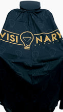 Load image into Gallery viewer, Pro Black &amp; Gold Visionary Barbers Cape

