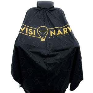 Pro Black & Gold Visionary Barbers Cape
