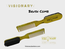 Load and play video in Gallery viewer, Visionary Barbers Gold Fading Brush &amp; Comb
