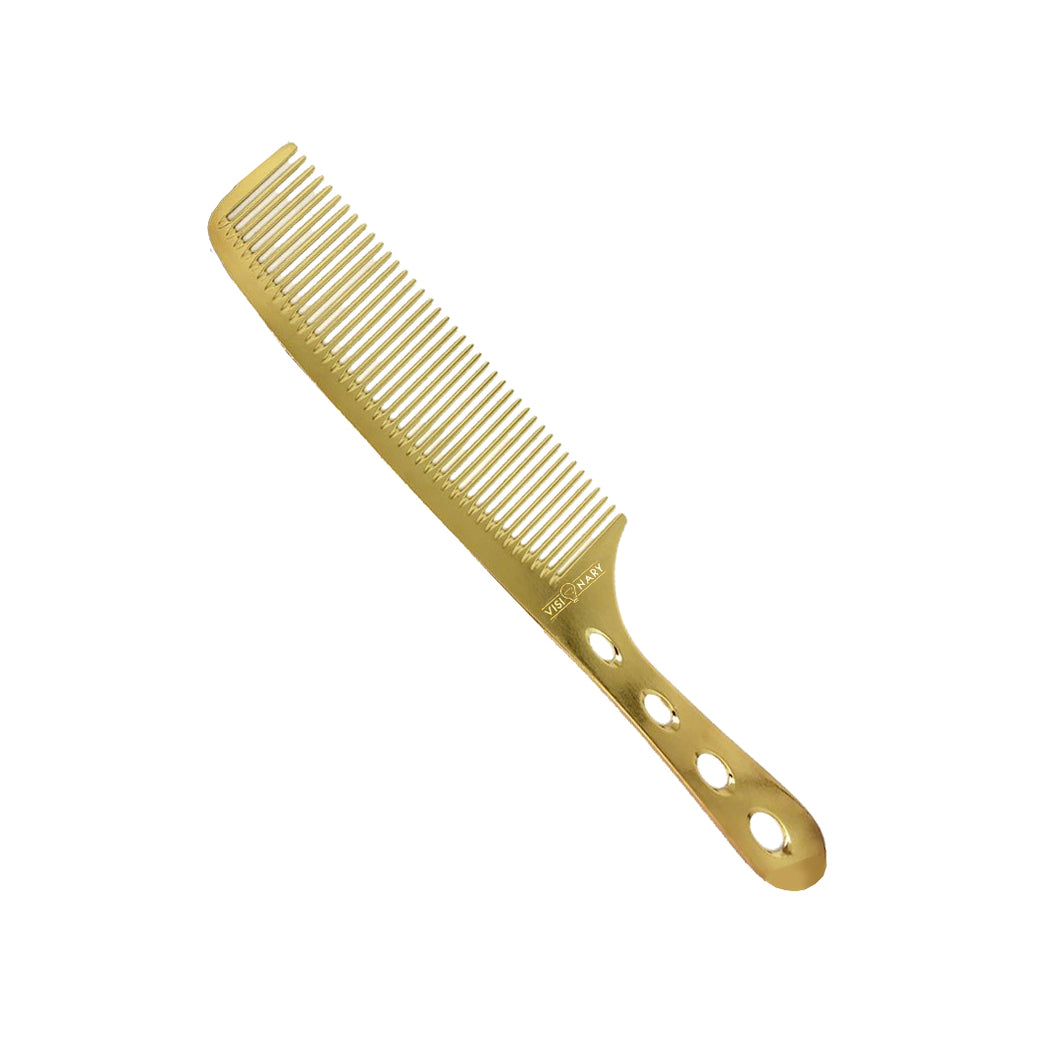 Gold Fade & Clipper Over Comb