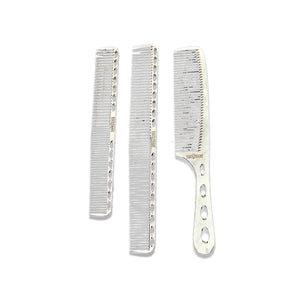 White Gold Aluminum Barber Comb Kit