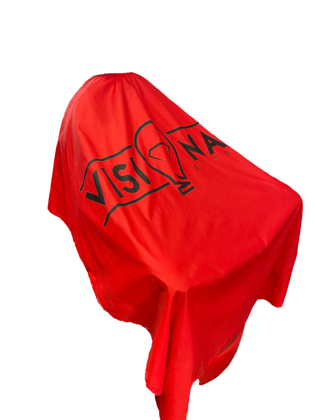 Vivid Red Visionary Barber Cape
