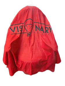 Vivid Red Visionary Barber Cape